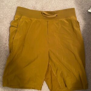 Mens lululemon T.H.E athletic Short 9 inch linerless gold size small